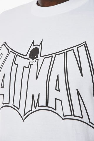 Crew-neck T-shirt with Contrasting BATMAN Lettering