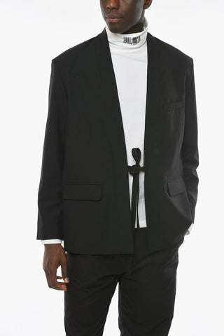 Flap Pocket KIMONO Virgin Wool Blazer