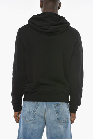 Felpa Hoodie con Patch BATMAN a Contrasto
