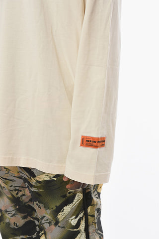 CTNMB Long-sleeve FLAMING SKULL T-shirt with Contrasting Print