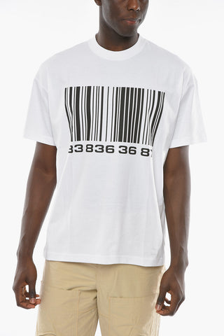 BIG BARCODE T-shirt with Contrasting Print