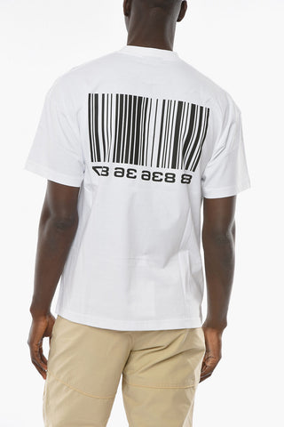 BIG BARCODE T-shirt with Contrasting Print