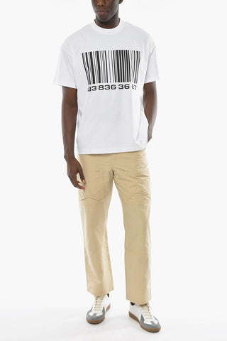 BIG BARCODE T-shirt with Contrasting Print