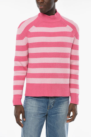 Awning Motif RAYURES Crew Neck Pullover