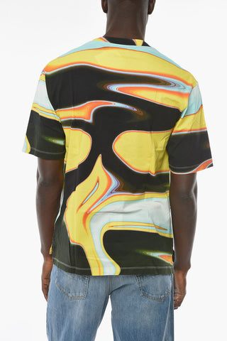 Multicolored T-shirt with WKSP Logo Patch