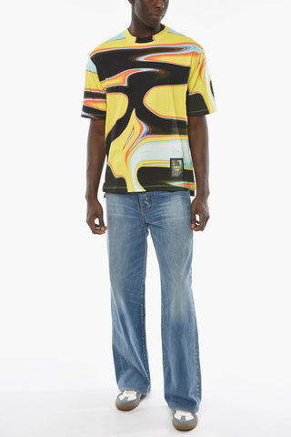 Multicolored T-shirt with WKSP Logo Patch