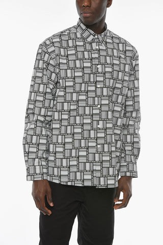 All Over Barcode Logo Oversized Shirt