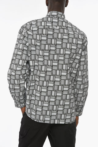 All Over Barcode Logo Oversized Shirt