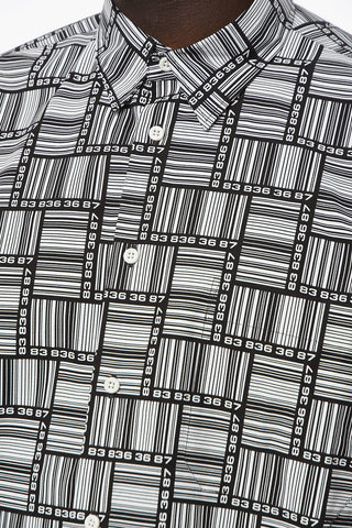 All Over Barcode Logo Oversized Shirt