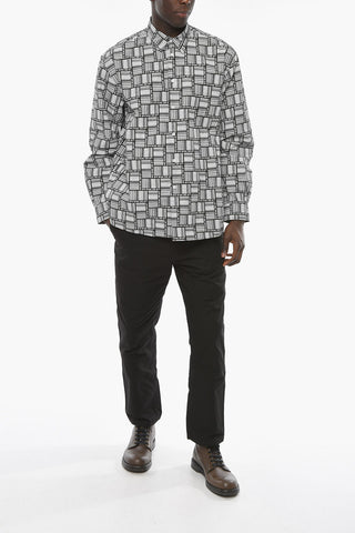 All Over Barcode Logo Oversized Shirt