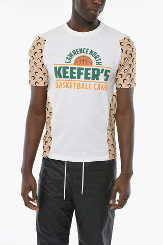 WHITE LINE REGENERATED UNISEX T-shirt MOON con Monogram e Lettering