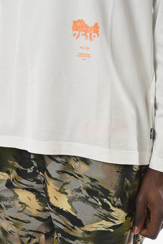 SHADOW PROJECT Long-sleeve T-shirt with Back Graphic Print