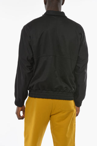 CTNMB Standing Collar Zip-ip Sweatshirt with Ton-sur-ton Logoed Bands