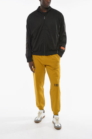 CTNMB Standing Collar Zip-ip Sweatshirt with Ton-sur-ton Logoed Bands
