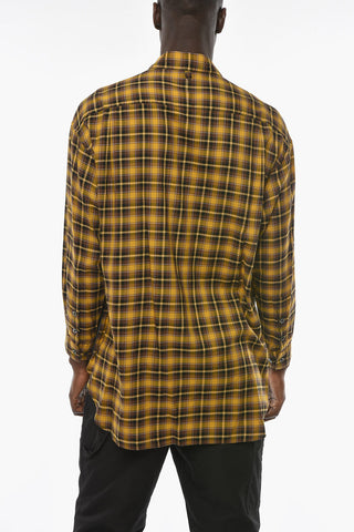 UNDERCOVERISM Camicia District Check REBEL con Fondo in Jersey