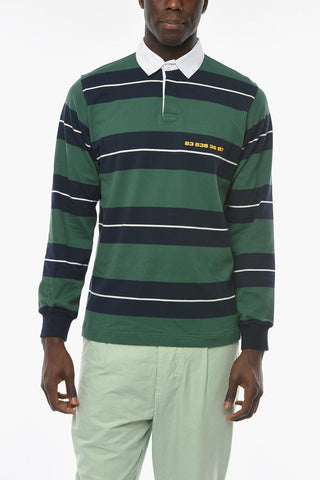 Stretch Cotton BARCODE Shirt with Striped Pattern