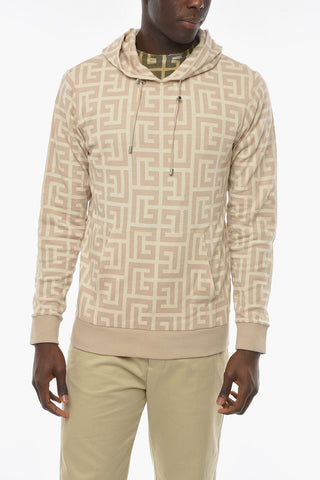 Monogrammed Hoodie Sweatshirt with Kangaroo Pocket