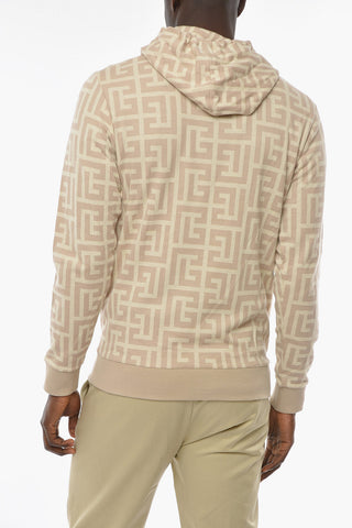 Monogrammed Hoodie Sweatshirt with Kangaroo Pocket