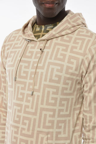 Monogrammed Hoodie Sweatshirt with Kangaroo Pocket