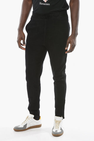 Tapered-fit Joggers with Monogram Allover and Zip Detailing