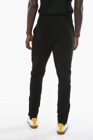 Tapered-fit Joggers with Monogram Allover and Zip Detailing