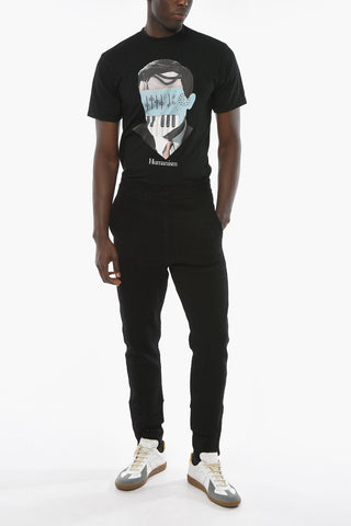Tapered-fit Joggers with Monogram Allover and Zip Detailing