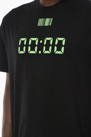 Crew-neck T-shirt with BARCODE Print