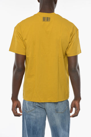 T-shirt con Stampa BARCODE a Contrasto