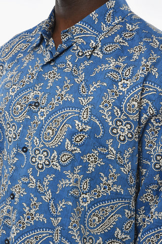 Camicia PAISLEY Oversize in Stampa Floreale 