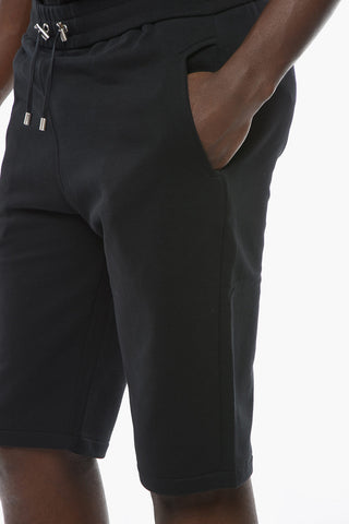 Shorts con Coulisse e Stampa Logo Dorata