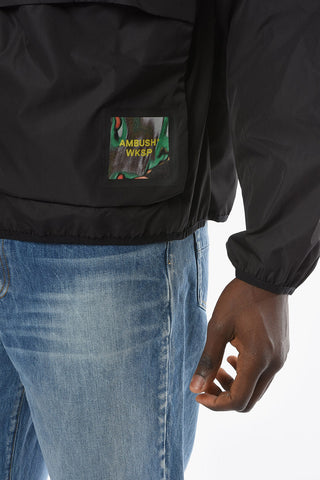 Nylon PACKABLE HOOD Windbreaker with Maxipockets