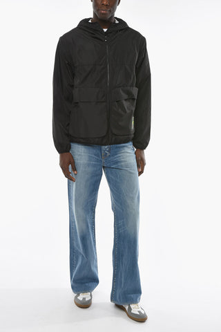 Nylon PACKABLE HOOD Windbreaker with Maxipockets