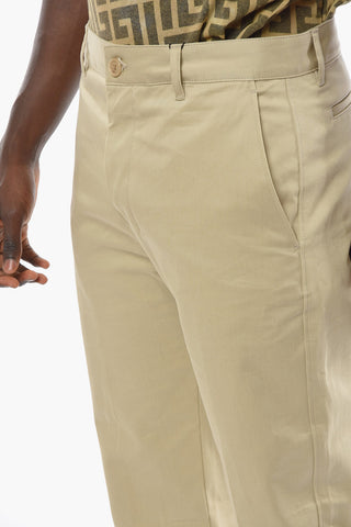 Straight-leg Trousers with Front Pleats