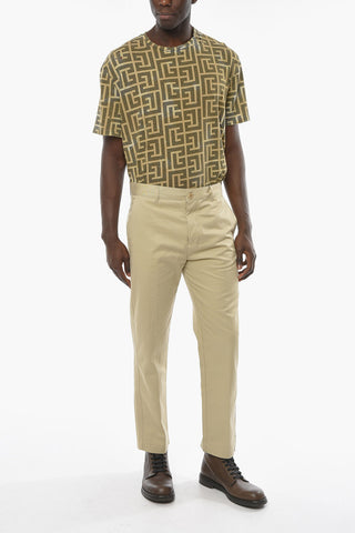 Straight-leg Trousers with Front Pleats