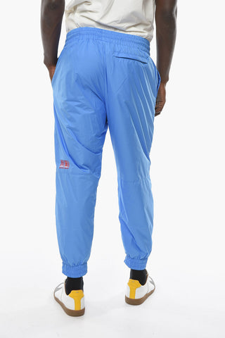 Pantaloni Joggers in Tessuto Tecnico con Logo Barcode