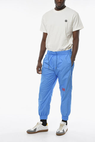 Pantaloni Joggers in Tessuto Tecnico con Logo Barcode