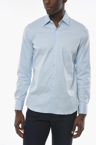 Standard Collar Stretch Popeline Shirt