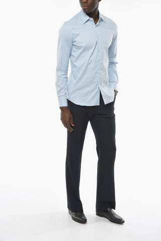 Standard Collar Stretch Popeline Shirt