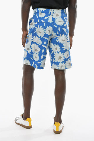 LE SPLASH Floral Patterned GIARDINO Cotton Shorts