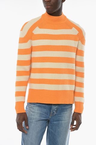 Awning Motif RAYURES Crew Neck Pullover