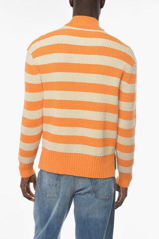 Awning Motif RAYURES Crew Neck Pullover
