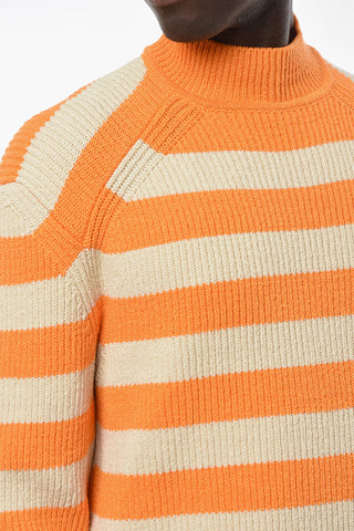 Awning Motif RAYURES Crew Neck Pullover