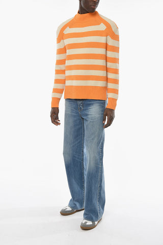 Awning Motif RAYURES Crew Neck Pullover
