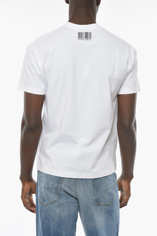 T-shirt with BARCODE Contrasting Print