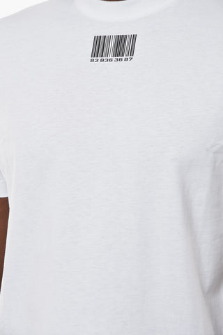 T-shirt with BARCODE Contrasting Print