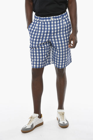 LE SPLASH Single-pleated GELATI Gingham Motif Shorts