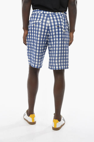 LE SPLASH Single-pleated GELATI Gingham Motif Shorts