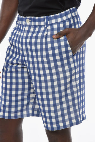 LE SPLASH Single-pleated GELATI Gingham Motif Shorts