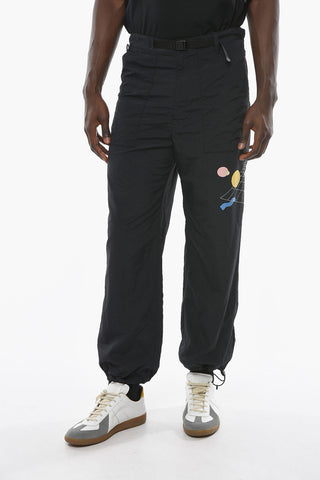 COOLMAX Joggers in Nylon con Coulisse alla Caviglia