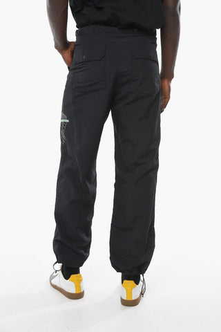 COOLMAX Joggers in Nylon con Coulisse alla Caviglia